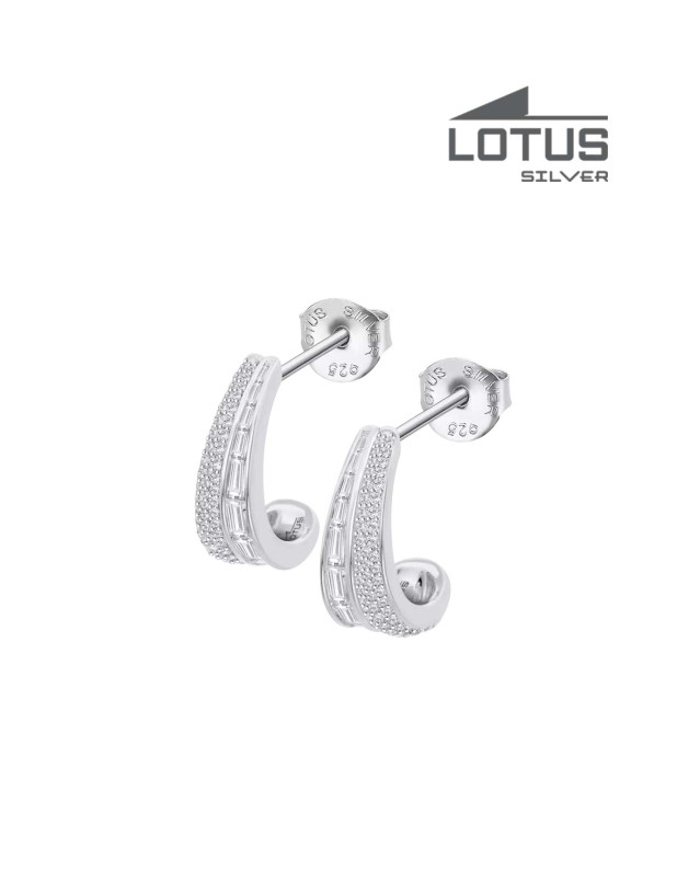LOTUS SILVER EARRINGS